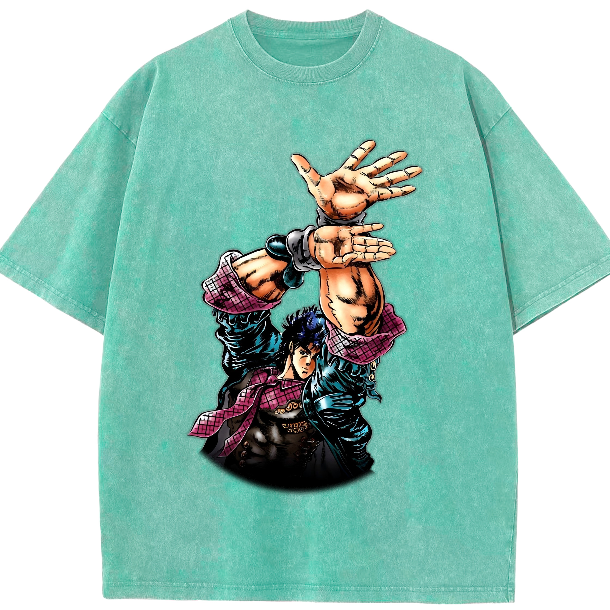 （画像用） ジョジョの奇妙な冒険 /ジョナサン?ジョースター JoJo's Bizarre Adventure Jonathan Joestar 綿100% ヴィンテージ風 半袖Tシャツ（フロントプリント）